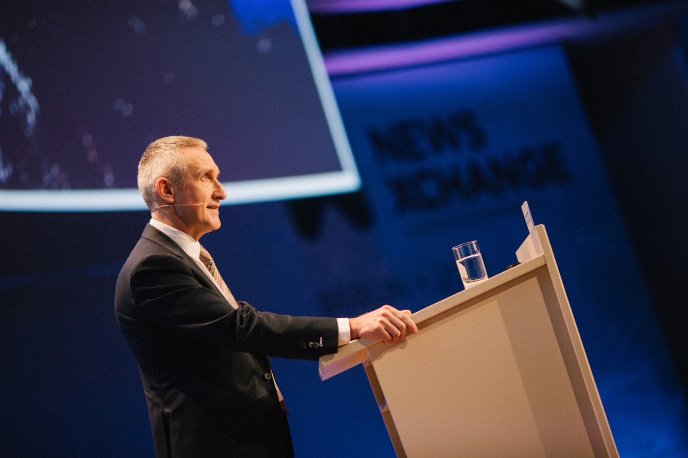 Jean Philip de Tender, durante la conferencia de News Xchange.