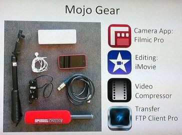 El kit de periodista móvil de Sandra Sperber.