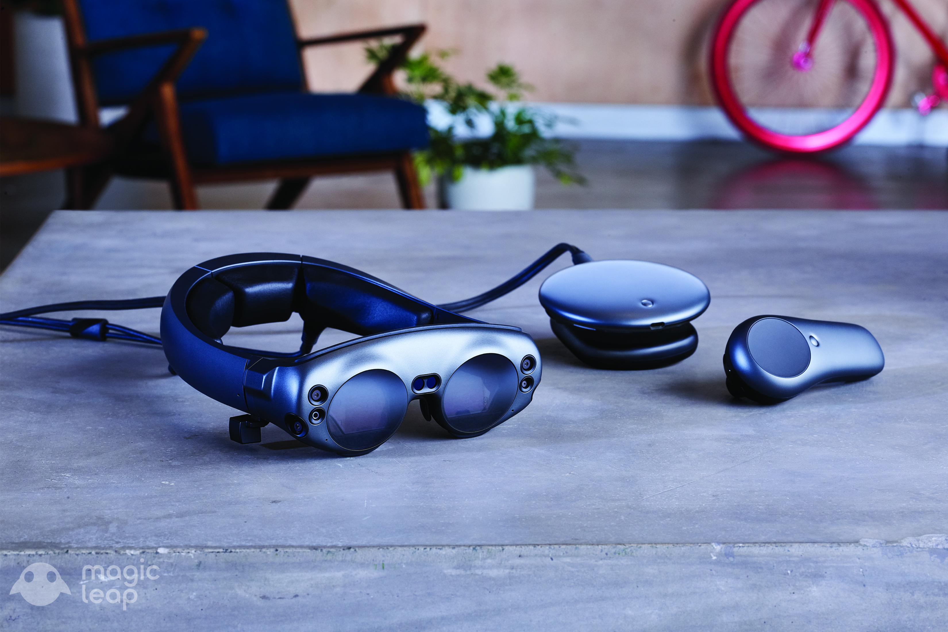 Las gafas de realidad aumentada de Magic Leap. FOTO: MAGIC LEAP.