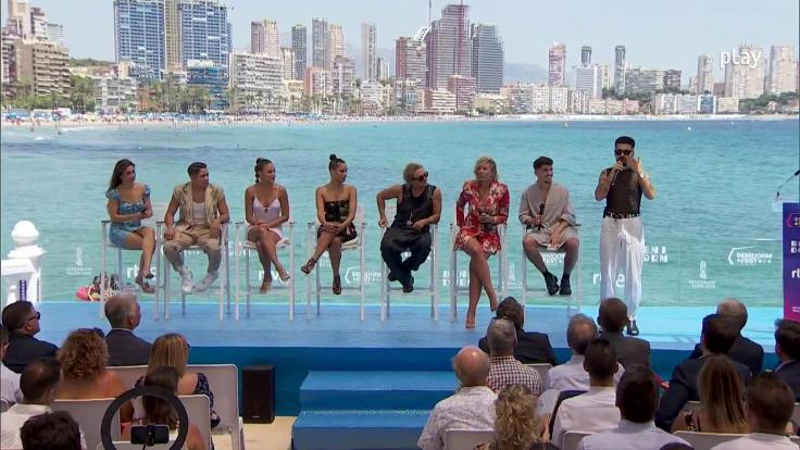 Rueda de prensa del Festival Benidorm Fest, en España.