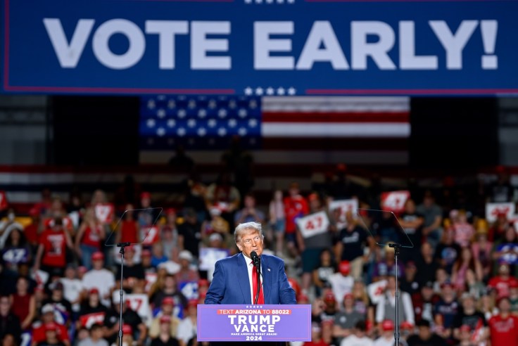 Donald Trump, durante un mitin. FOTO: FACEBOOK DONALD TRUMP.