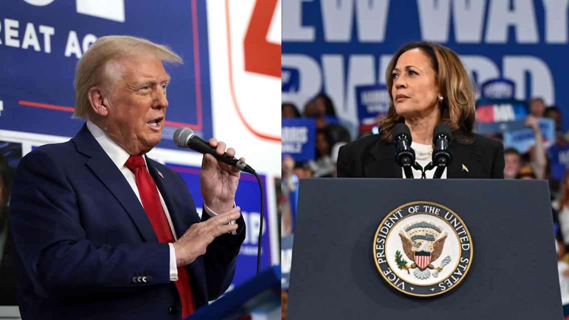 Donald Trump y Kamala Harris.